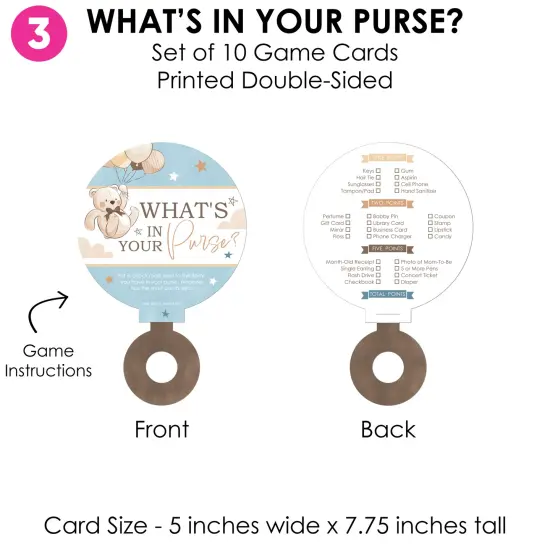 Big Dot of Happiness We Can Bearly Wait - 4 Teddy Bear Baby Shower Games - 10 Cards Each - Gamerific Bundle {7}