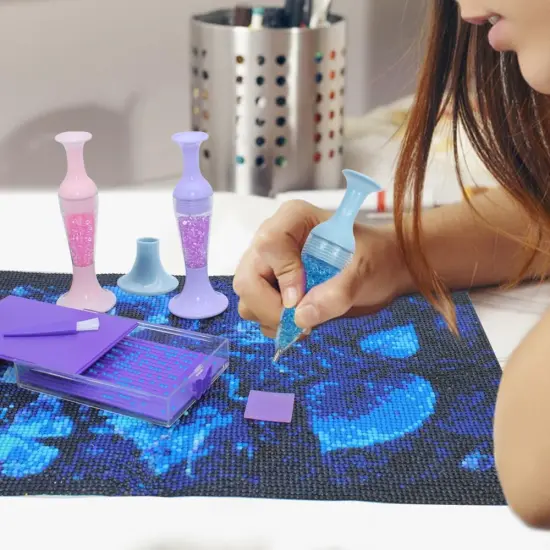 Diamond Art Pens Tools, Diamond Art Accessories Kits with 3 Pcs Diamond Art Painting Pen, 1 Diamond Art Trays and 6 Clay Glue Diamond Art Tools {3}