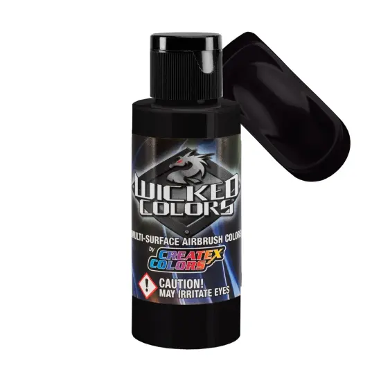 Black Magenta - Wicked Detail Semi Opaque Colors Airbrush Paint, Matte Finish, 2 oz. {1}