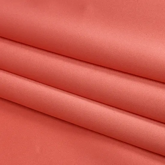 1 Yard Coral Stretch Silk Charmeuse Soft Smooth Elegant Solid Luxury Material 40 inch Width {1}