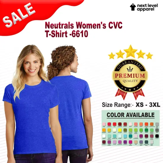 Next Level&reg; Neutrals Women's CVC T-Shirt Purple Rush {2}