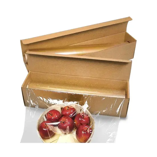 Plastic Food Wrap With Perforated Sheets 18'' x 18'' {1}