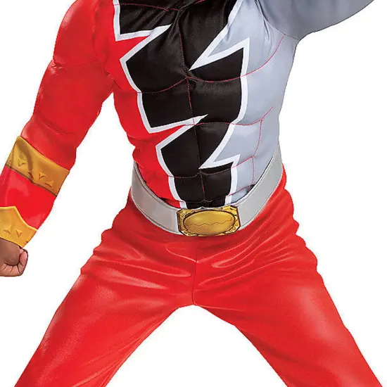 Toddler Muscle Dino Fury Red Ranger Costume {3}