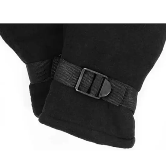 Men's Fleece Gloves Collection Black {5}