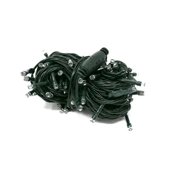 100 LED Green Wire String Light w connector Waterproof White {4}