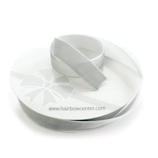 1" Velvet Ribbon (5yd & 25yd Spool Lengths) 009 Silver {4}