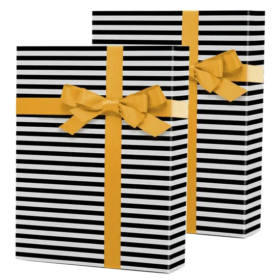 Bold Striped Gift Wrap 24" x 833" Roll 60 lbs {4}