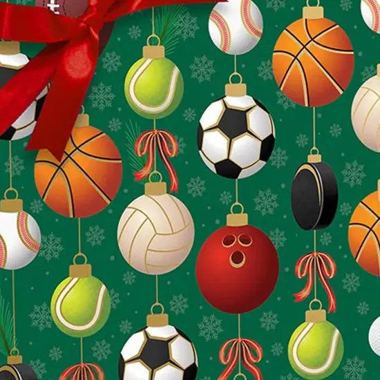 Bright Ornament Gift Wrap Roll 24" x 417' 1 Roll {7}