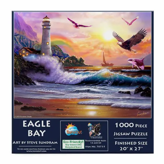 Sunsout Eagle Bay 1000 pc Jigsaw Puzzle 70735 {4}