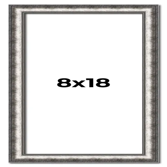 Panoramic Slim Profile Silver Frame - UV Acrylic, Foam Board Backing, Hanging Hardware {1}