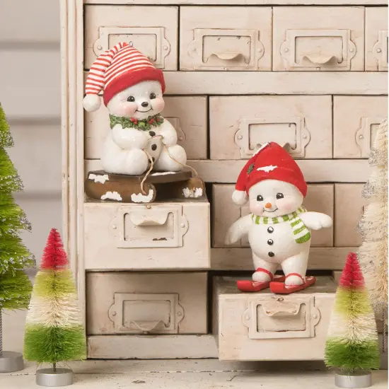 Skiing Snowman 4.5" {3}