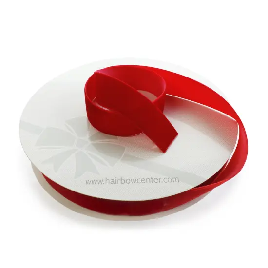 1" Velvet Ribbon (5yd & 25yd Spool Lengths) Red {4}