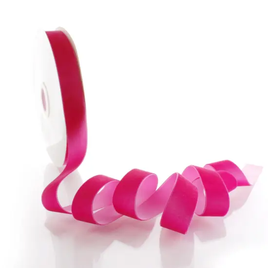 1" Velvet Ribbon (5yd & 25yd Spool Lengths) Fuchsia {2}