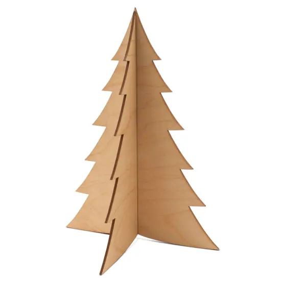 2-Pcs Slotted Wooden Christmas Tree, From 6" - 18" | Woodpeckers {4}