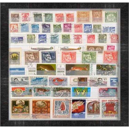 Panoramic Modern Shadow Box 1" Depth Black Frame - UV Acrylic, Backing, Hanging Hardware {4}