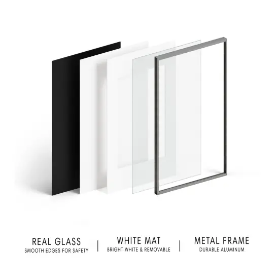 Haus and Hues Premium Aluminum Gray and Brass Frame {2}