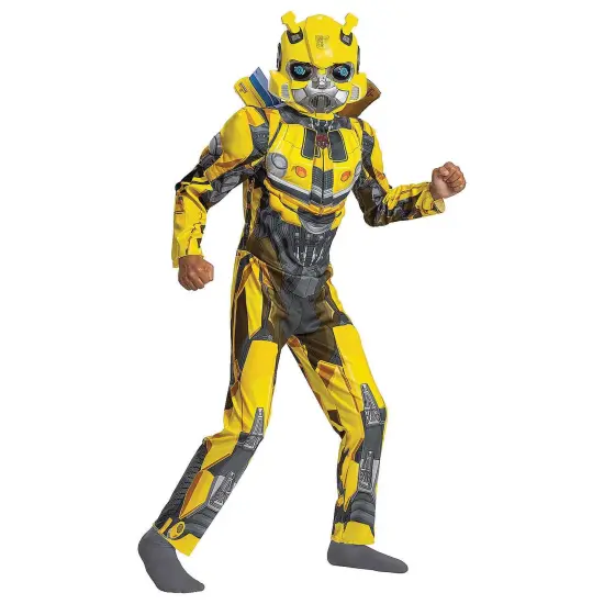 Toddler Classic Muscle Transformers Bumblebee T7 Costume {2}