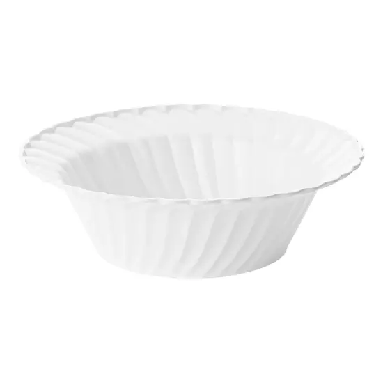 White Flair Plastic Dessert Bowls - 5 oz. (180 Bowls) {1}