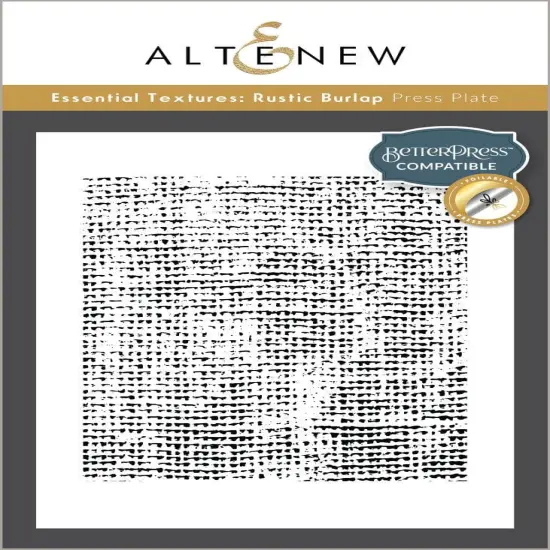 Essential Textures: Rustic Burlap Press Plate Set {1}