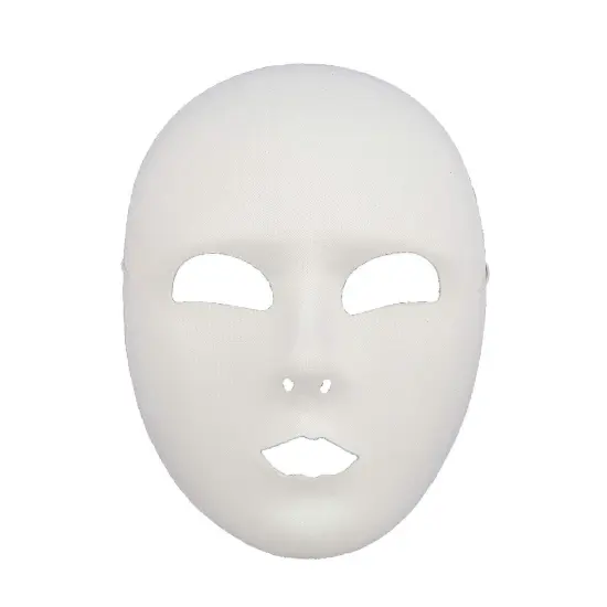 Plain White Face Mask {6}