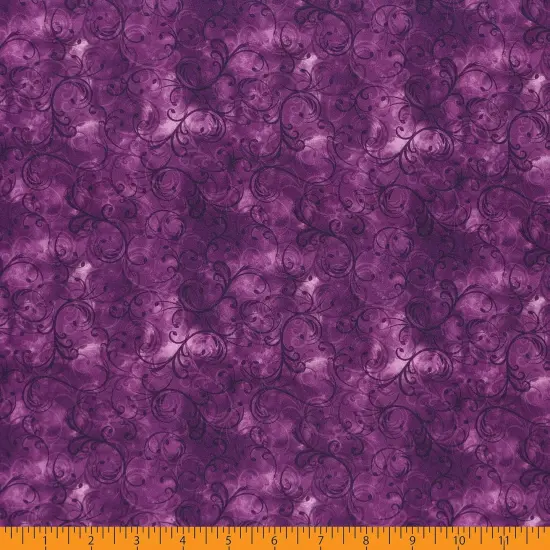 Mook Fabrics Elegance Cotton Fabric [45 in. Wide] - By The Yard Purple {3}
