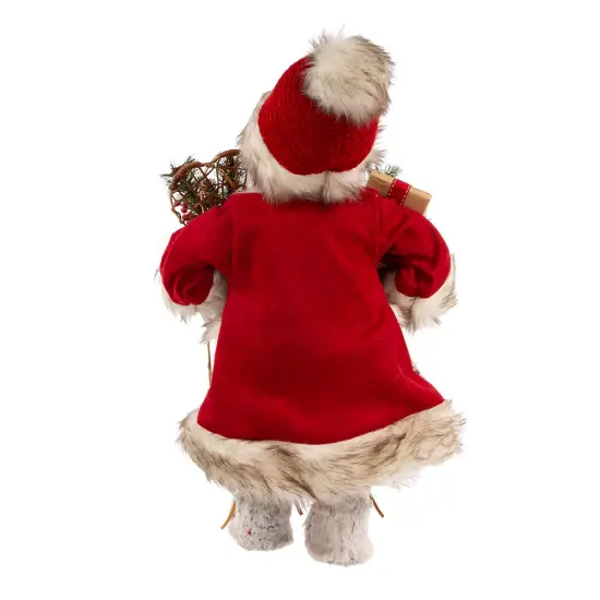 Kurt Adler 18-Inch Red and White Santa With Gift Box and Bells {3}