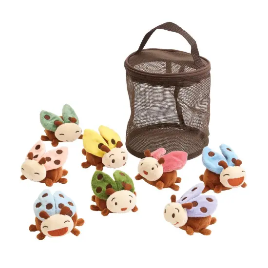 Kaplan Early Learning Company Crinkle and Texture Magnetic Ladybug Set {1}