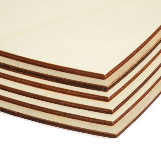 Juvale 6 Pack Unfinished Wood Heart Cutouts, 12 x 10 Inches, Ideal Arts and Crafts Supplies, DIY Decorations for Wedding, Valentine's Day, Home, Office, and Classroom Brown {7}