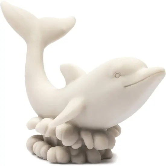 2-Pack Polyresin Paint Your Own Dolphin Figurines - Ceramic to Paint, Ideal for Kids & Adults - Fun DIY Arts & Crafts Activity for Creativity and Play White {6}