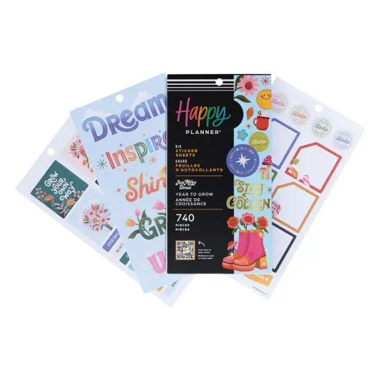 Happy Planner Sticker Value Pack 30/Sheets-Year To Grow, 740 Pieces {5}