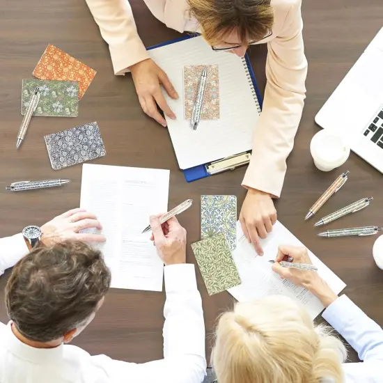 24Pcs Flower Ballpoint Pens and Notepads Set Floral Retractable Pens with Notebooks {3}