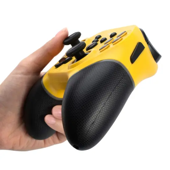 Wireless Controller for Nintendo Switch, OLED Model, Switch Lite, with Programmable Buttons, Gyro Axis, Vibration, Turbo, Yellow {4}