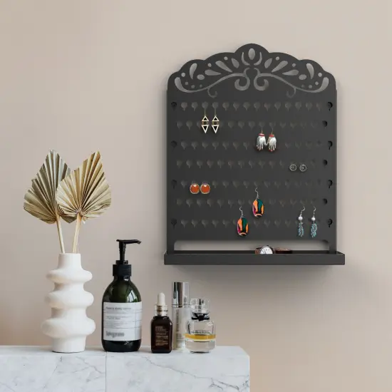 Mango Steam Slim Profile Wall-Mounted Jewelry & Earring Organizer {4}