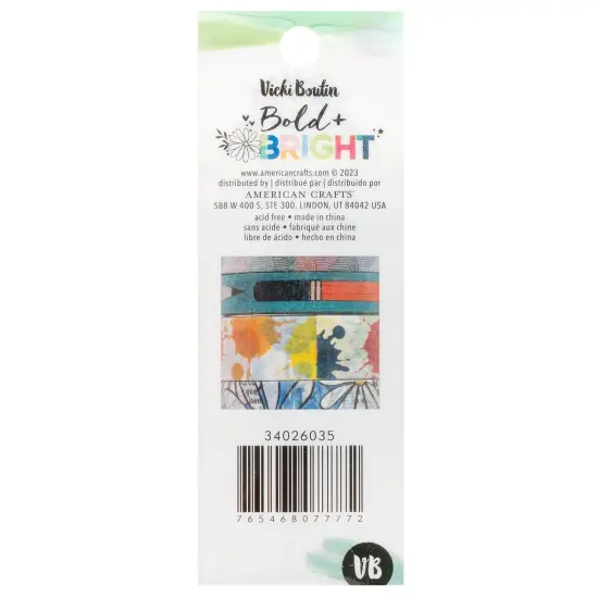 Vicki Boutin Bold And Bright Washi Tape-8 Pieces {2}