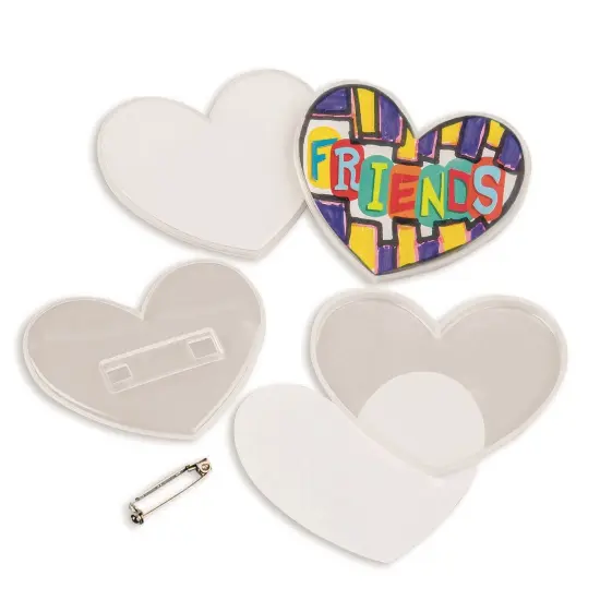 Color-Me&trade; Heart Pin (Pack of 24) {4}