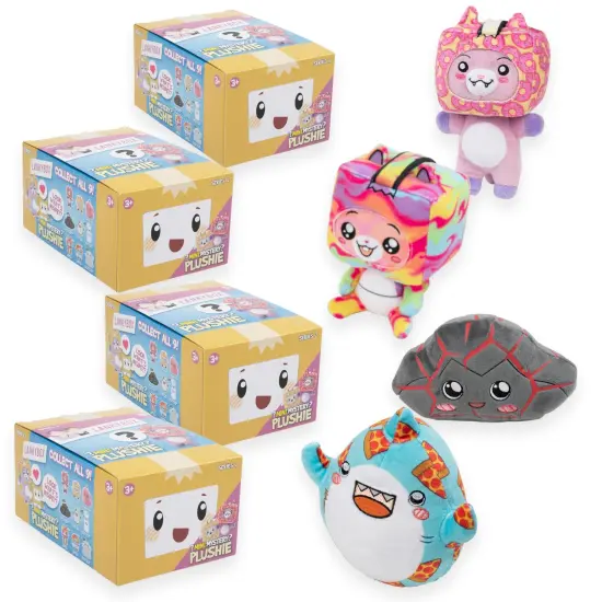 LankyBox Mini Mystery Plush, Series 2-4 Pack, Unique Collectible Blind Box Mini Plush, Officially Licensed Merch {1}