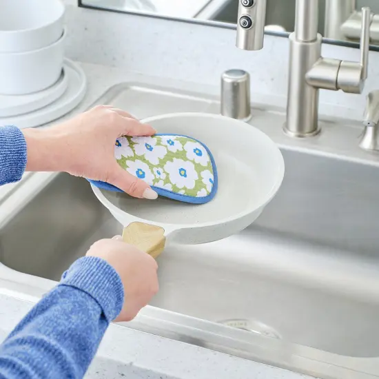 Floral Finch & Friends Reusable Scrubbies, Set of 4 {3}