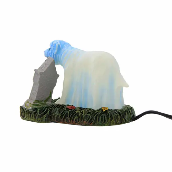 Department 56 Villages 1.75 In Buddy's Ghost Halloween Halloween Village , Halloween Decor Halloween Dog Graveyard Blue {2}