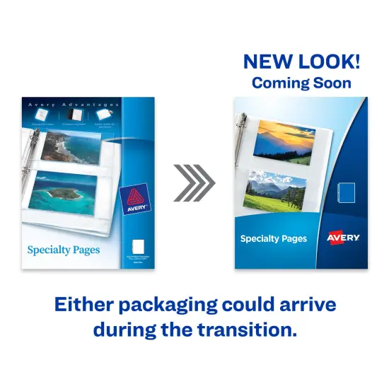 Avery Clear Self-Adhesive Business Card Holders, Top Load, Holds 3.5" x 2" Cards, 10 per Pack, 2 Packs, 20 Card Holders Total (01675) {2}