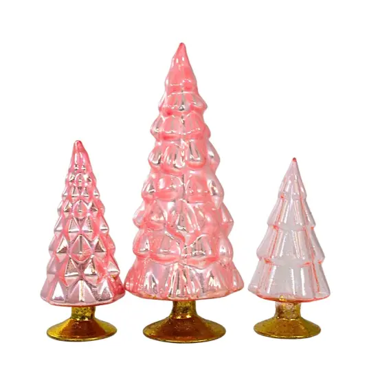 Cody Foster 7.0 Inch Small Pink Hue Trees Christmas Decorative Tree Set , Spring Decor Valentines Day Christmas {3}