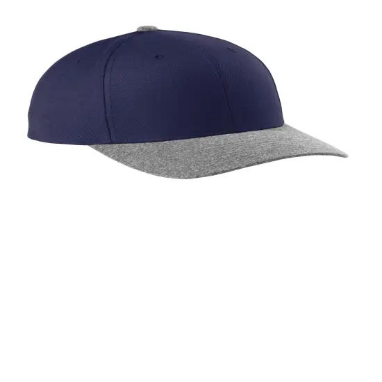 Sport-Tek&reg; Curve Bill Snapback Cap True Navy/GyHe {1}
