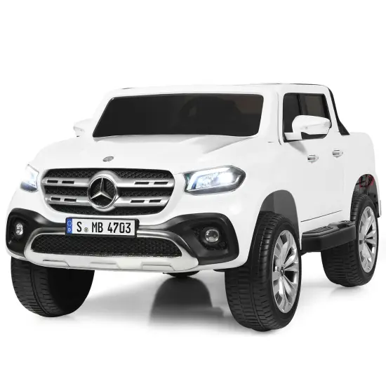 Costway Licensed Mercedes Benz x Class 12V 2-Seater Kids Ride On Car w/ Trunk {7}