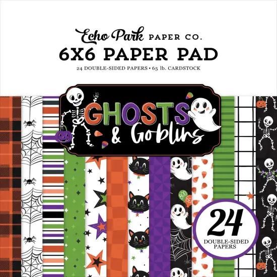 Echo Park Double-Sided Paper Pad 6"X6"-Ghosts And Goblins {1}