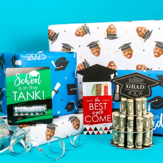 Big Dot of Happiness Assorted Graduation Cards - Graduation Party Money and Gift Card Sleeves - Nifty Gifty Card Holders - Set of 8 {3}