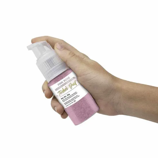 Bakell - Pink Rose Tinker Dust Edible Glitter (25g, 1x Spray Pump) for Food, Desserts, and Beverages! {6}