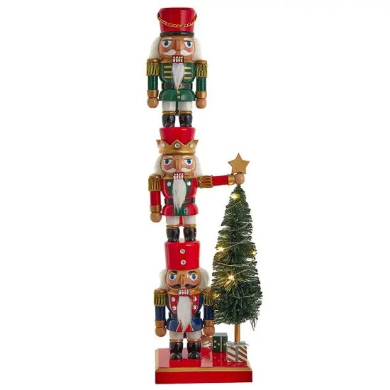 Kurt Adler 18-Inch Battery Operated Nutcracker with Light Up Tree {1}