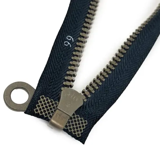 Riri Black Plastic Zipper 25.5 Inch Open Bottom {5}