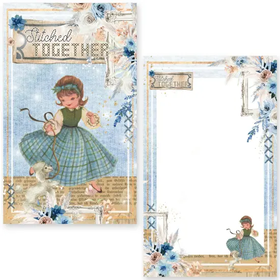 Memory Place Journal Card Pack 20/Pkg-Stitched Together {4}