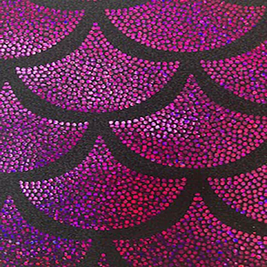 1 Yard Stretch Jumbo Foggy Foil Shell Hologram Nylon Spandex Fabric 58/60&rdquo; Width Black Green {4}