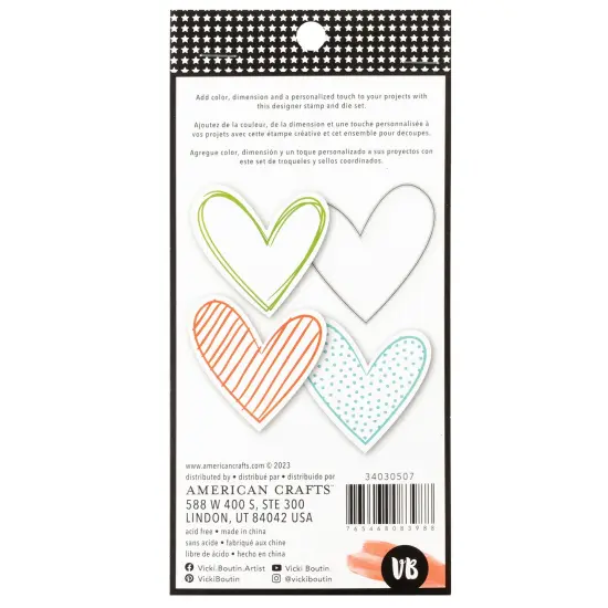 Vicki Boutin Mixed Media Stamp & Die Set-Heart {2}